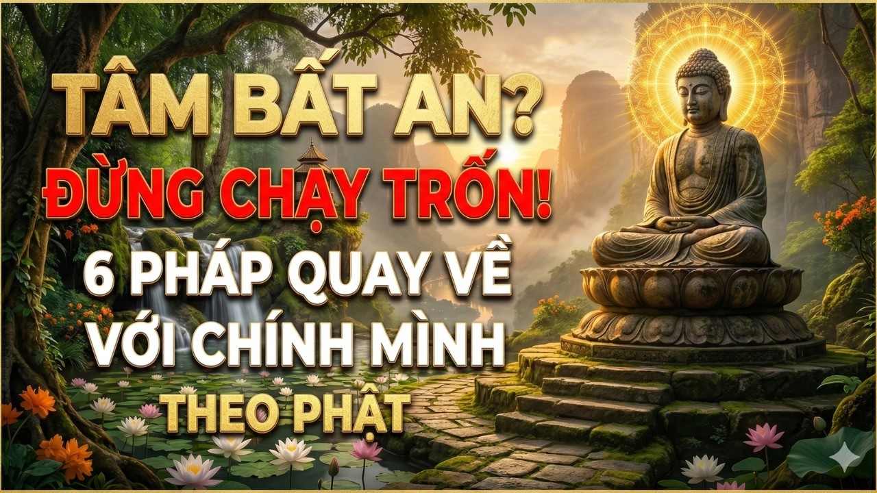 TÂM BẤT AN ĐỪNG CHẠY TRỐN 6 PHÁP QUAY VỀ VỚI CHÍNH MÌNH THEO PHẬT