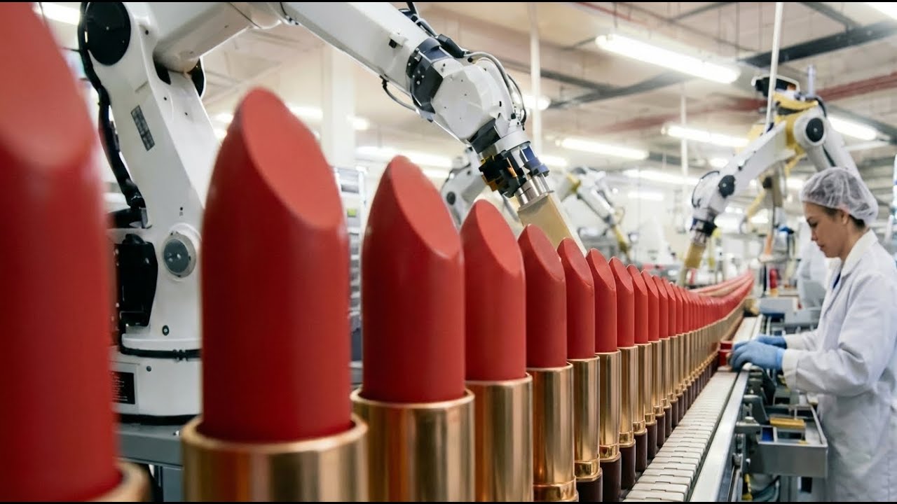 How Luxury Lipsticks Are Made  Inside a Modern Cosmetic Factory