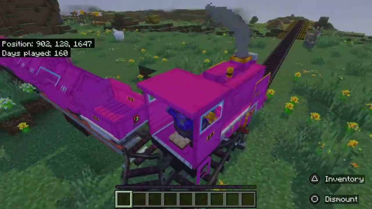 train yard in progress!! using podcrash's trains add-on and it's new urban update 