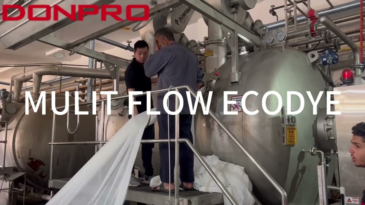 Innovative Textile Dyeing: Multiflow Machine in Action # DONRPO# TEXTILE