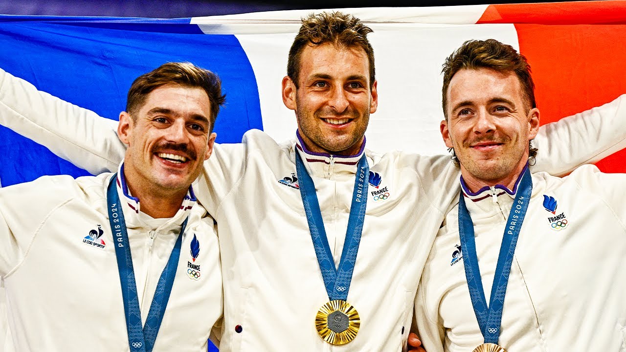JO PARIS 2024 - L'historique Marseillaise collective du triplé français en BMX Racing