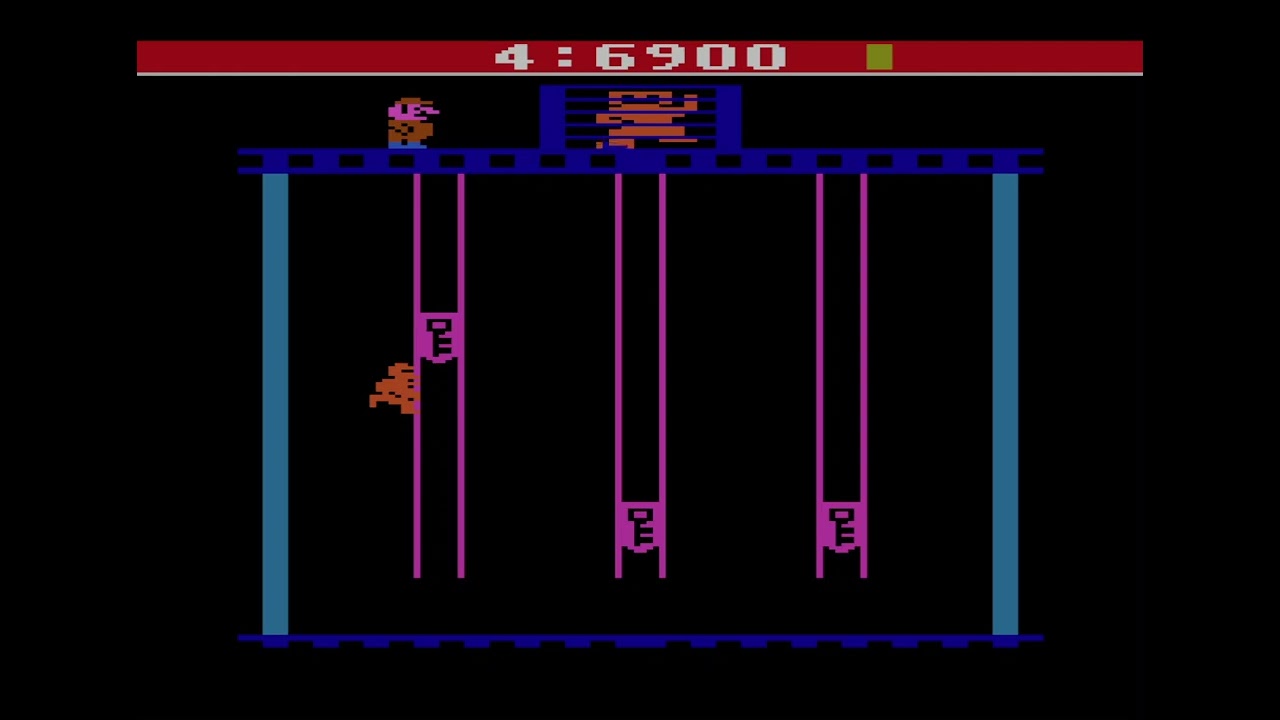 Donkey Kong Jr. (Atari 2600) - Full Playthrough