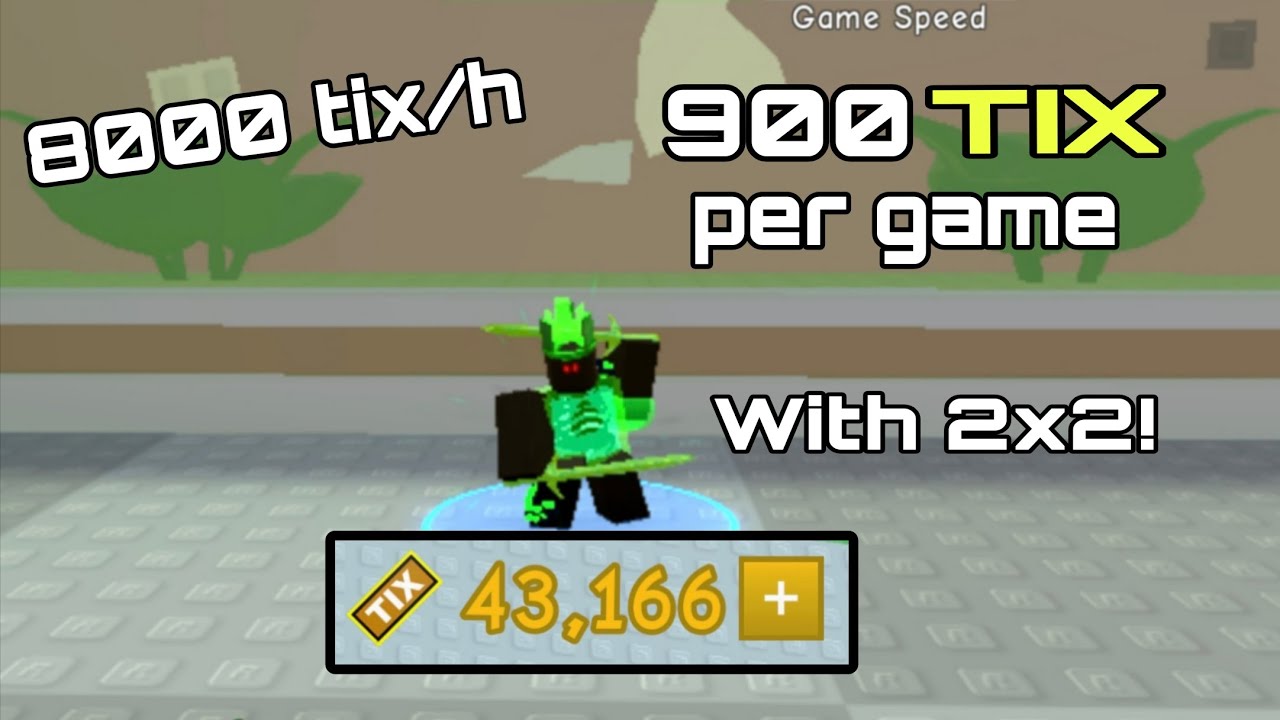 Best tix grinding strat with 2x2/4x4 |Retro tower defense| 8k tix per hour (more with 3x speed)