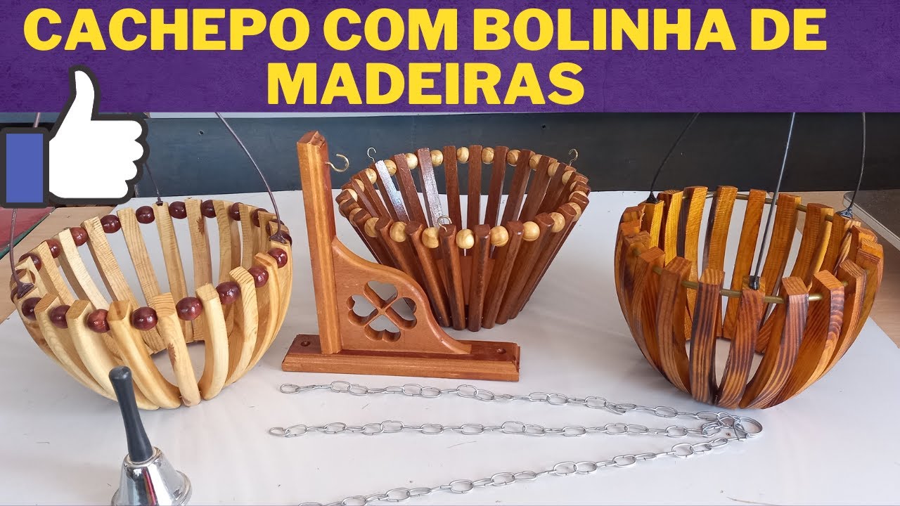 (53)-Como fazer cachepo com bolinha de madeira.