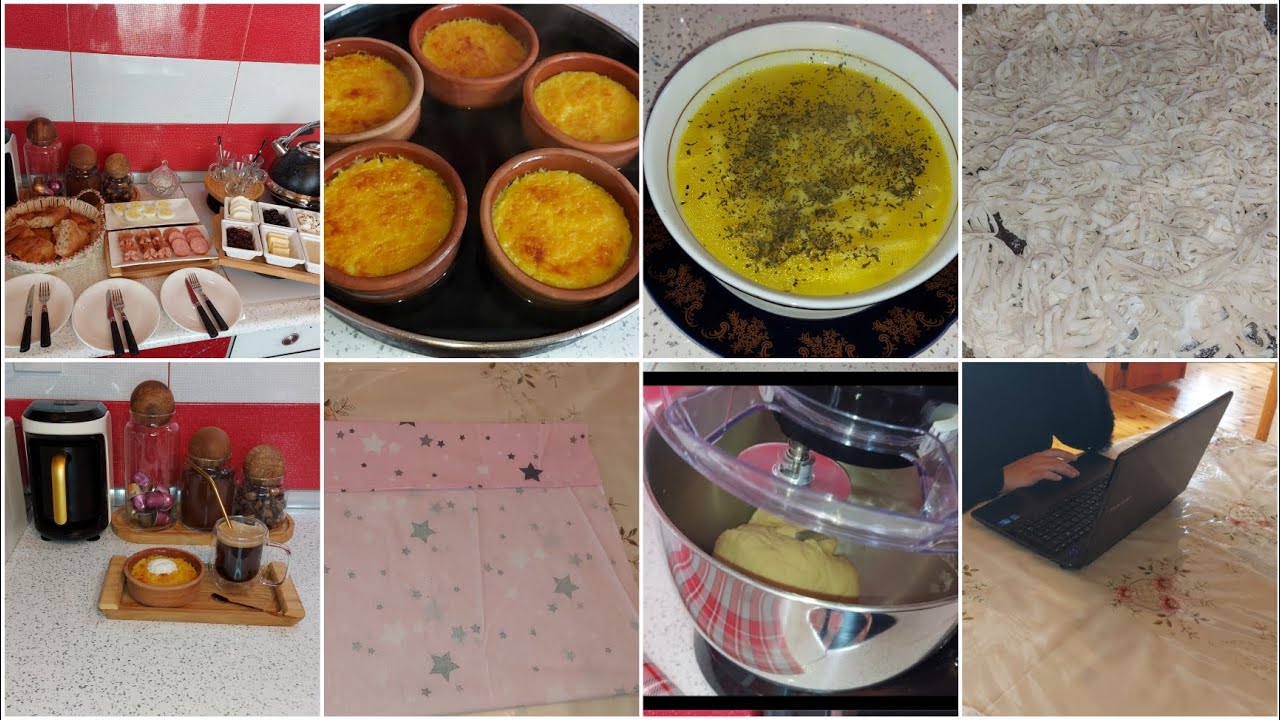 SƏHƏR YEMƏYİ🍱| ƏRİŞTƏ KƏSDİM | UŞAG PASTELİ TİKDİM | SÜTLAÇ