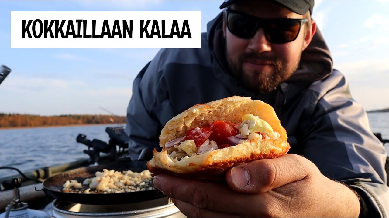 HAUENKALASTUS MATALASSA - KOKKAILLAAN KALATÄYTTEINEN PITALEIPÄ VENEESSÄ - OFFSET KOUKKU TESTISSÄ
