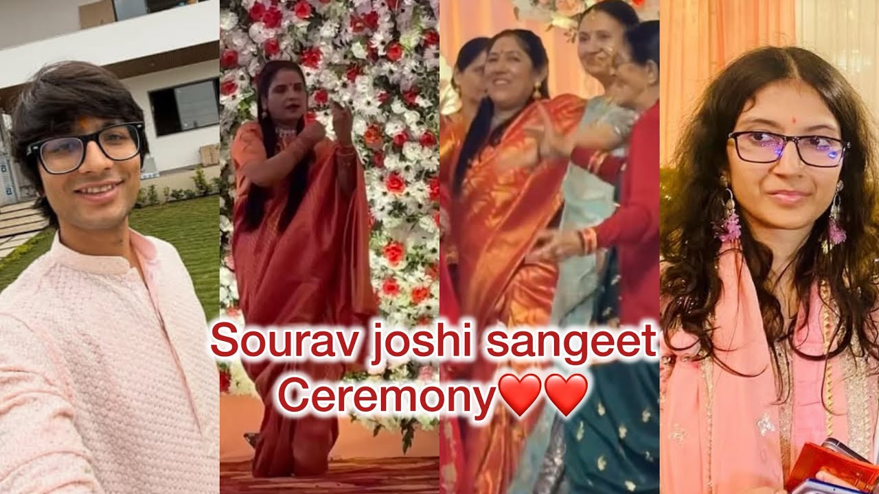 Sourav joshi Sangeet ceremony &hearts;️&hearts;️ dance vlog💃 #trendingvlog #viralvideo  #nikitvlog