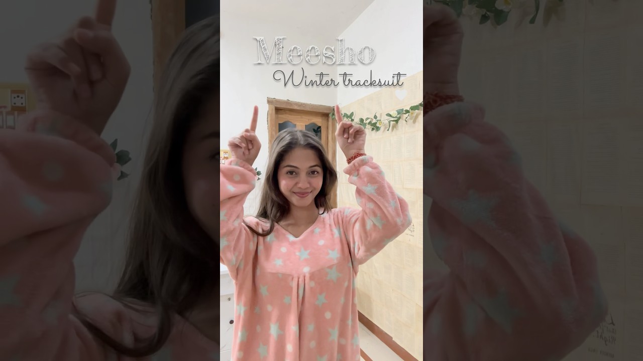 Meesho winter finds #ashortaday #meesho #ytshorts #fashion #tracksuit #winter outfits#winter #yt