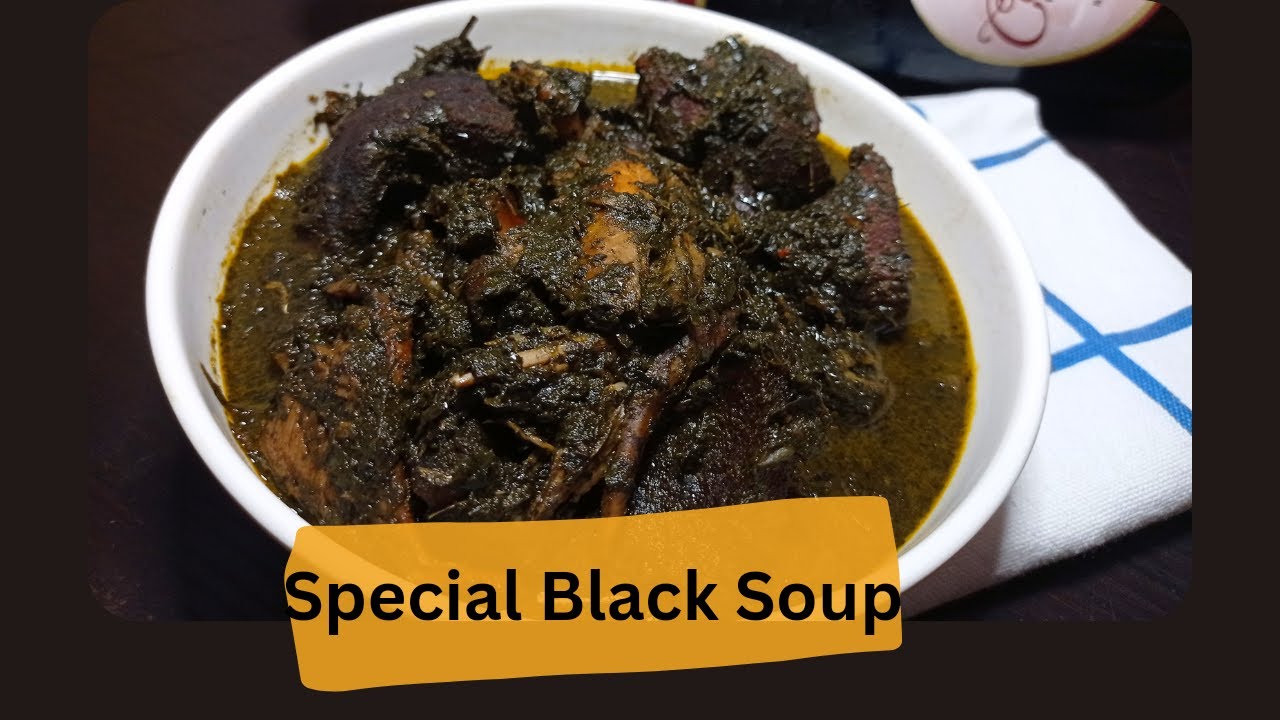 BEST BLACK SOUP RECIPE WITH ATAMA LEAVES