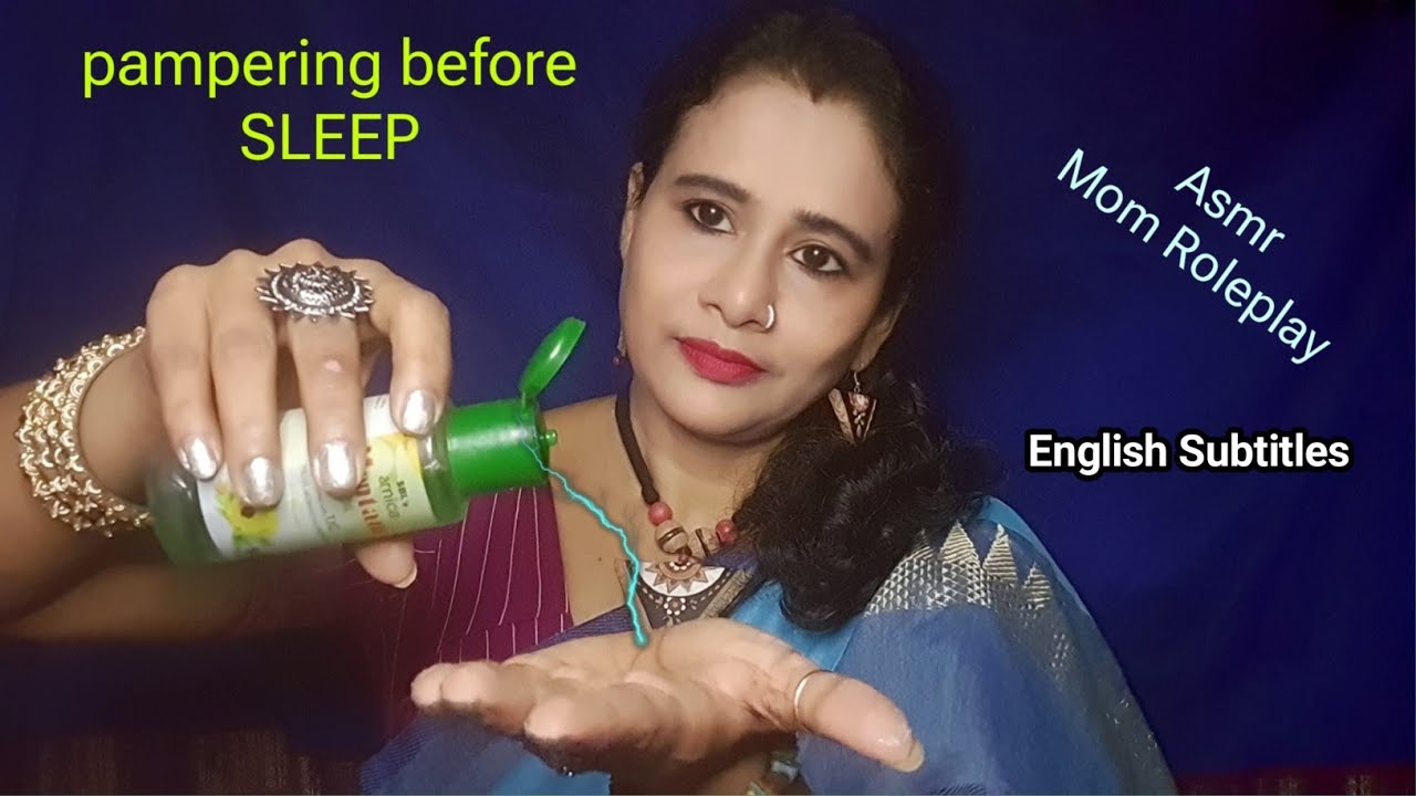 Asmr Mom Roleplay Before You Sleep (pampering,  skincare, massage, humming) 😴 hindi |Dearly ASMR