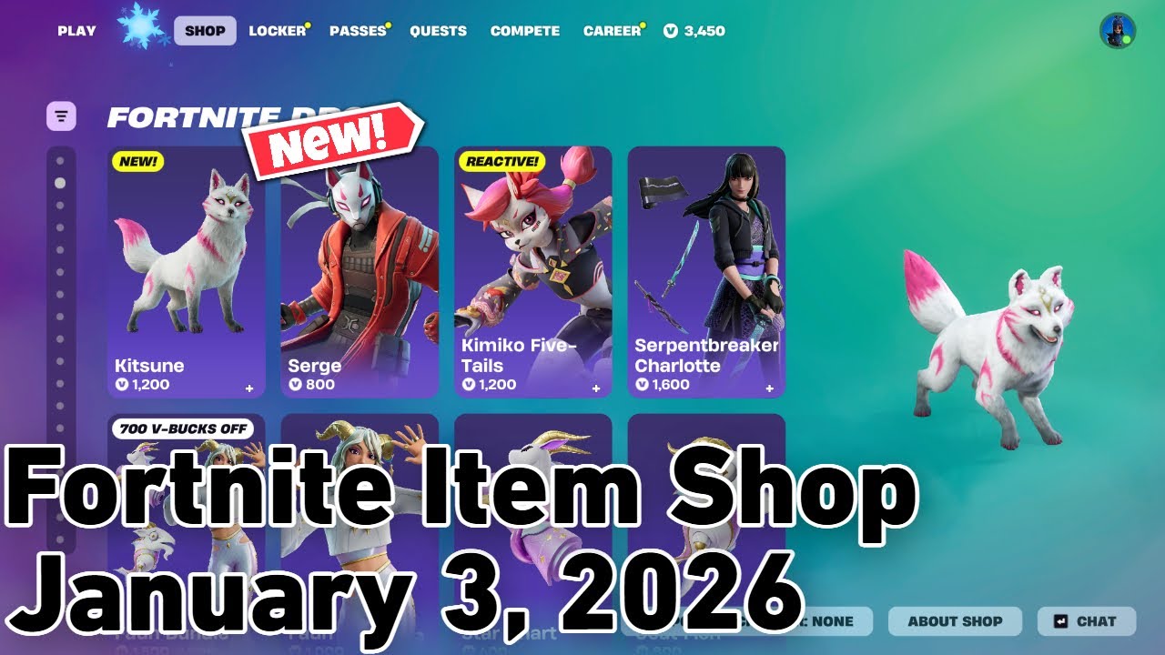 *NEW* KITUNE PET & WINTER PACKS ARE BACK! Fortnite Item Shop