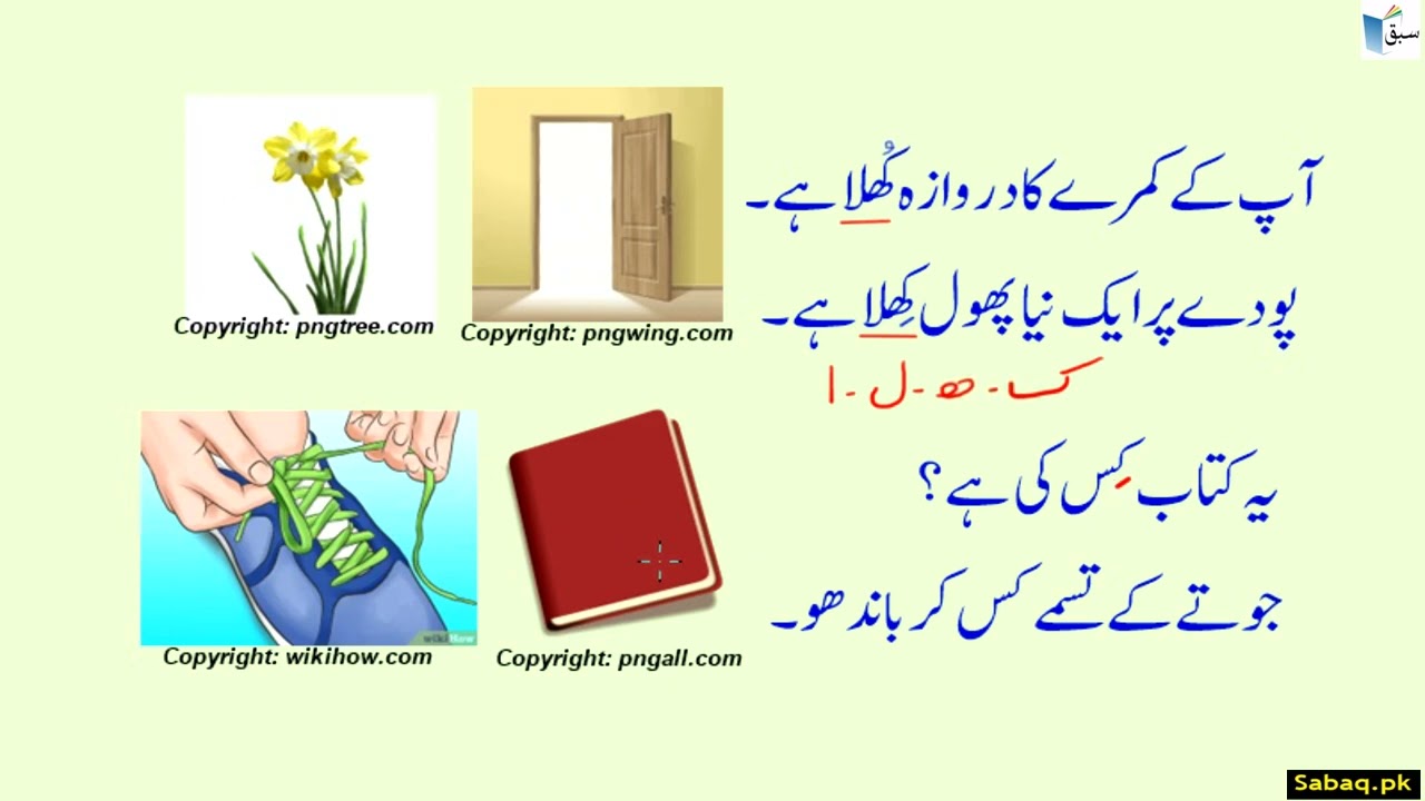 Urdu Diacritics or Accent Marks اعراب بدلنے سے معنی میں فرق