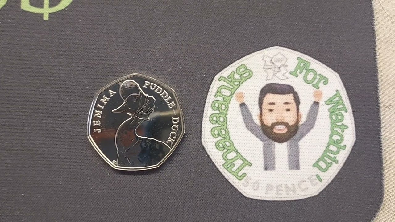 JEMIMA PUDDLE DUCK 50P COIN FOR UNDER &pound;10