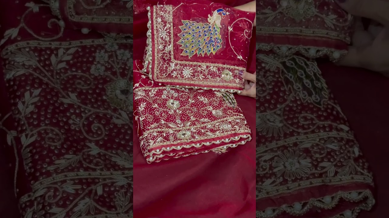 Farkabadi Suit with peacock fusion 🦚