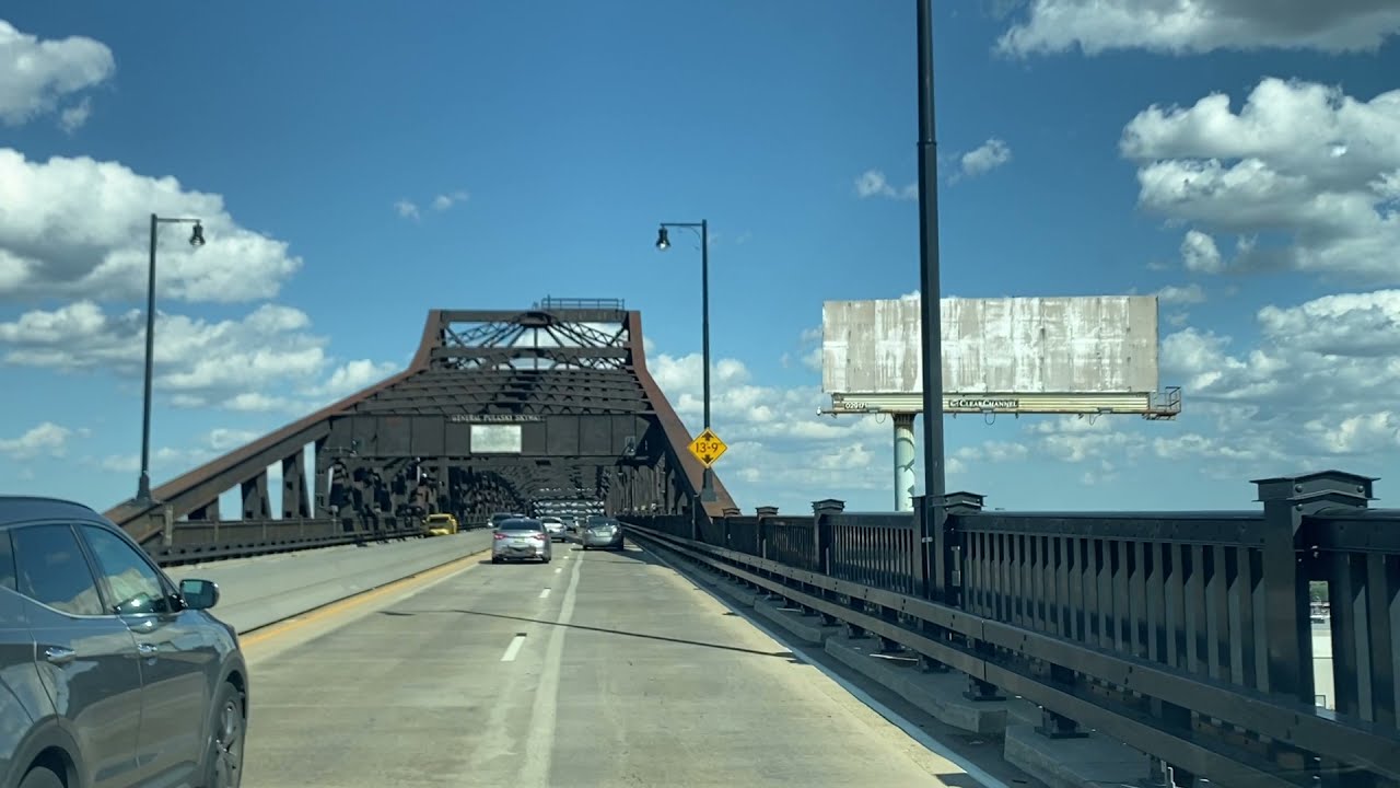 Driving On Interstate 95 Thru New Jersey Heading towards NYC