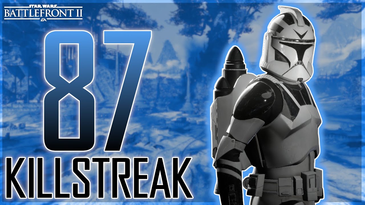 [World Record] Jet Trooper 87 Killstreak on Kashyyyk | Star Wars Battlefront 2