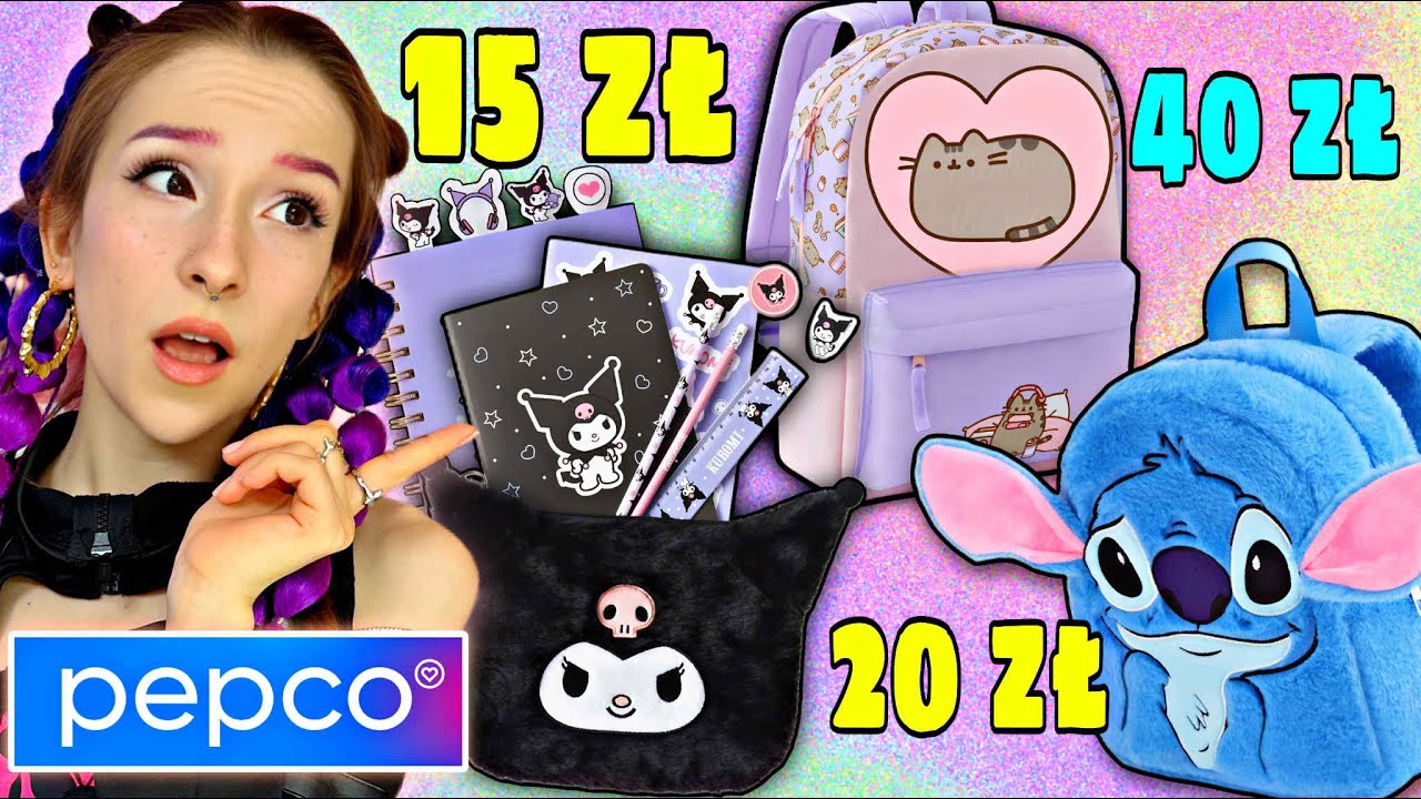 TESTUJĘ BACkToScHOOL Z PEPCO KUROMI PUSHEEN I STITCH!!✨