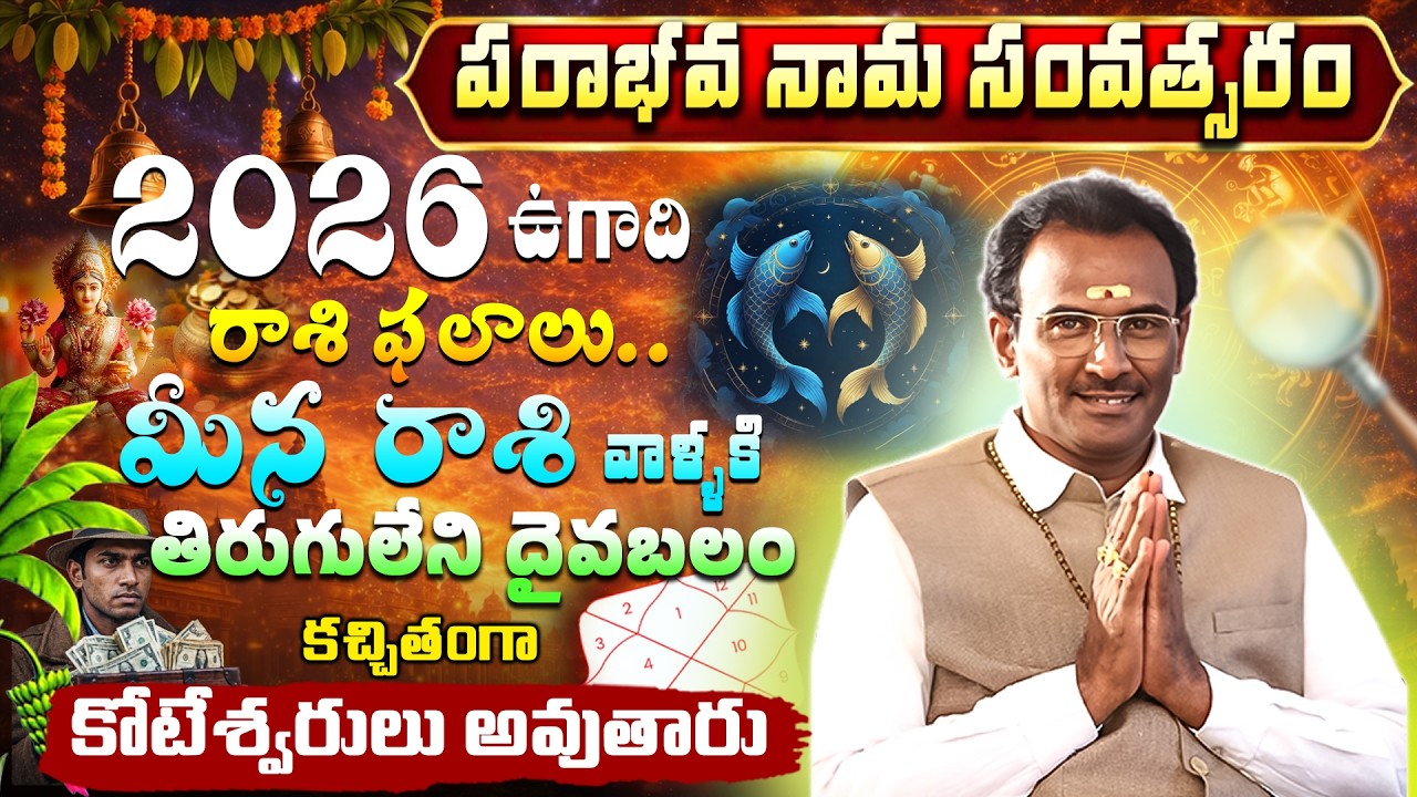 Ugadi 2026 Meena Rasi Phalalu | Meena Rasi Panchanga Sravanam 2026-27 #trending #ugadi