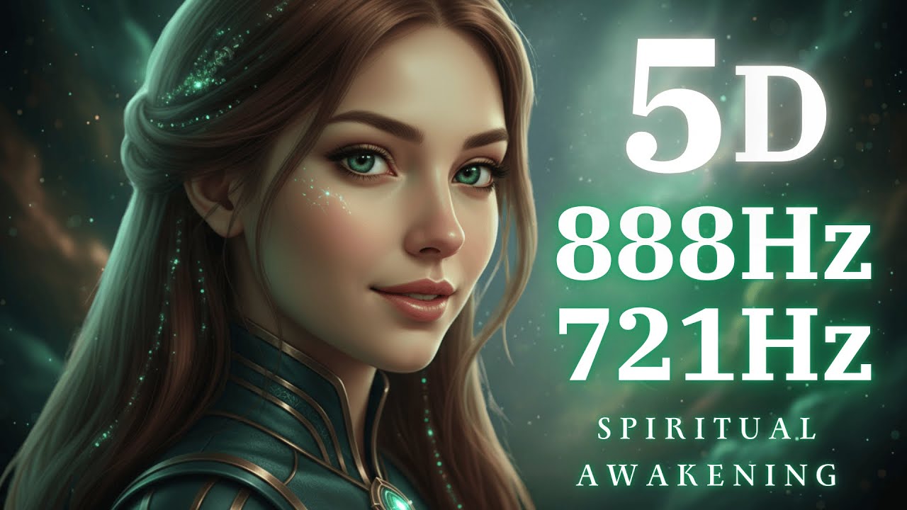 5D Spiritual Awakening ✨ 888Hz + 721Hz Healing Vocal Music | Manifest Abundance & Inner Peace 🌿