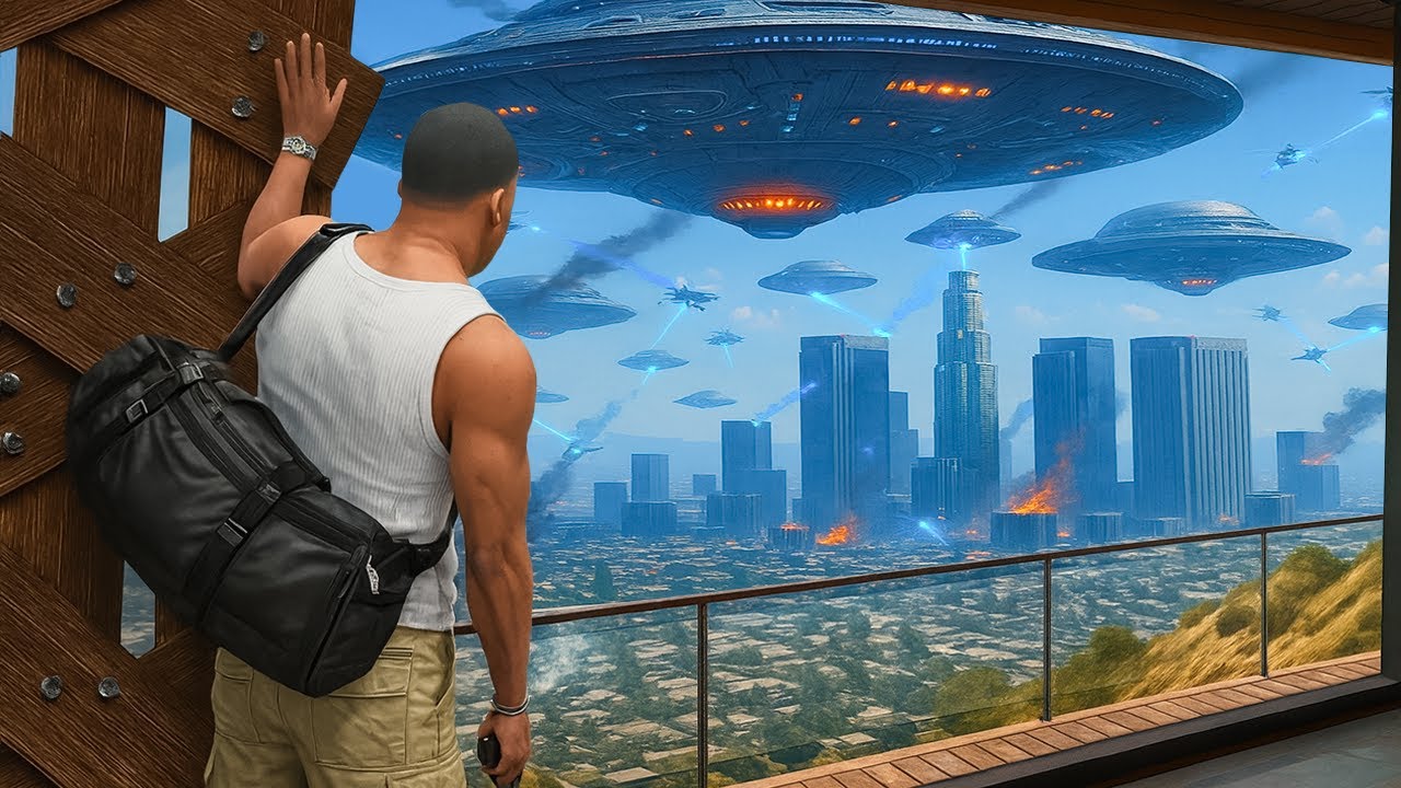 PROTÉGER LA MAISON DE FRANKLIN D'UNE INVASION EXTRATERRESTRE SUR GTA 5 !