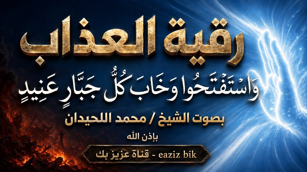 رقية ( العذاب لخادم السحر المارد العنيد ) بصوت الشيخ محمد اللحيدان نافعة بَإذن اللــٌہ