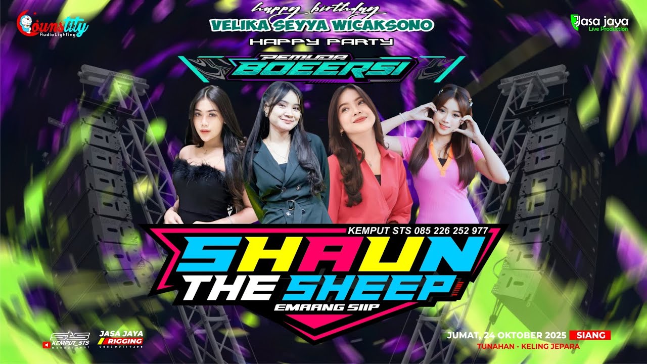 LIVE SHAUN THE SHEEP - BIRTHDAY VELIKA SEYYA x PEMUDA BOEERSI - TUNAHAN KELING | COUNSTITY AUDIO