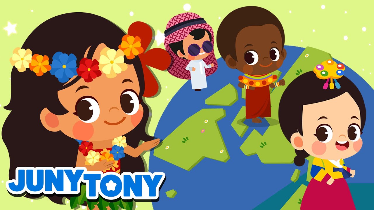 Los Saludos del Mundo | 'Hola' en Diferentes Idiomas | Culturas del Mundo | JunyTony en español