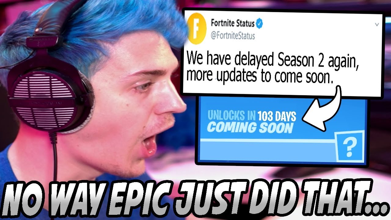 Ninja Gets NERVOUS After Fortnite's NEW SEASON Keeps Getting PUSHED BACK! New Players Quitting?!