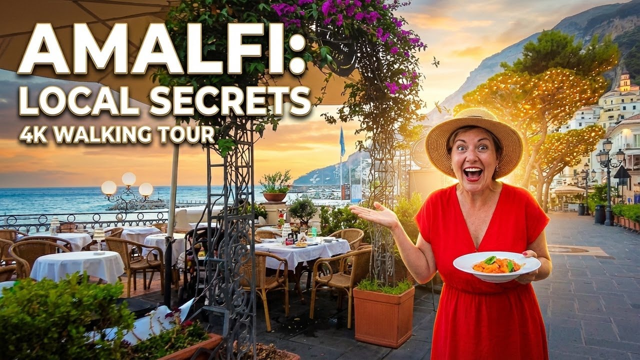 Amalfi Italy 4K | Walking Tour of the Picturesque Amalfi Coast with Local Charm