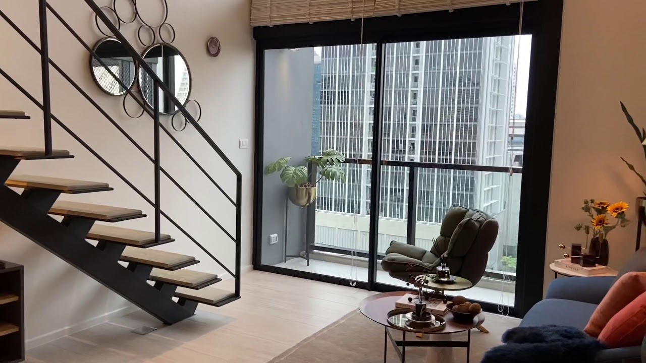 The Lofts Silom ห้องแบบ One bedroom เพดานสูง4.7เมตร style Loft เท่ห์สุดๆ