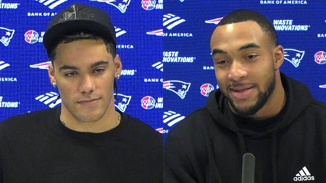 Christian Gonzalez & TreVeyon Henderson Address the Media | Patriots Press Conference