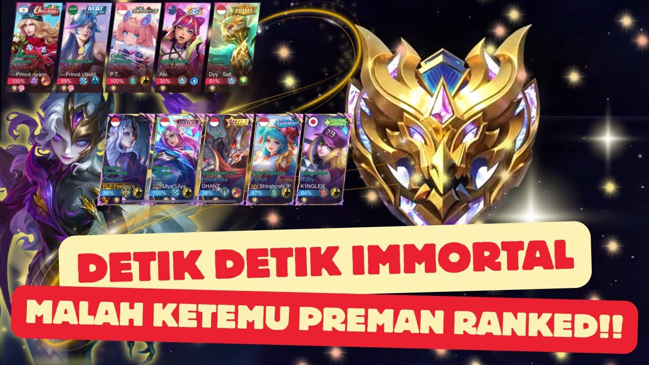 DETIK-DETIK IMMORTAL! MODE KOMPE AKTIFF!!! - MOBILE LEGEND INDONESIA.