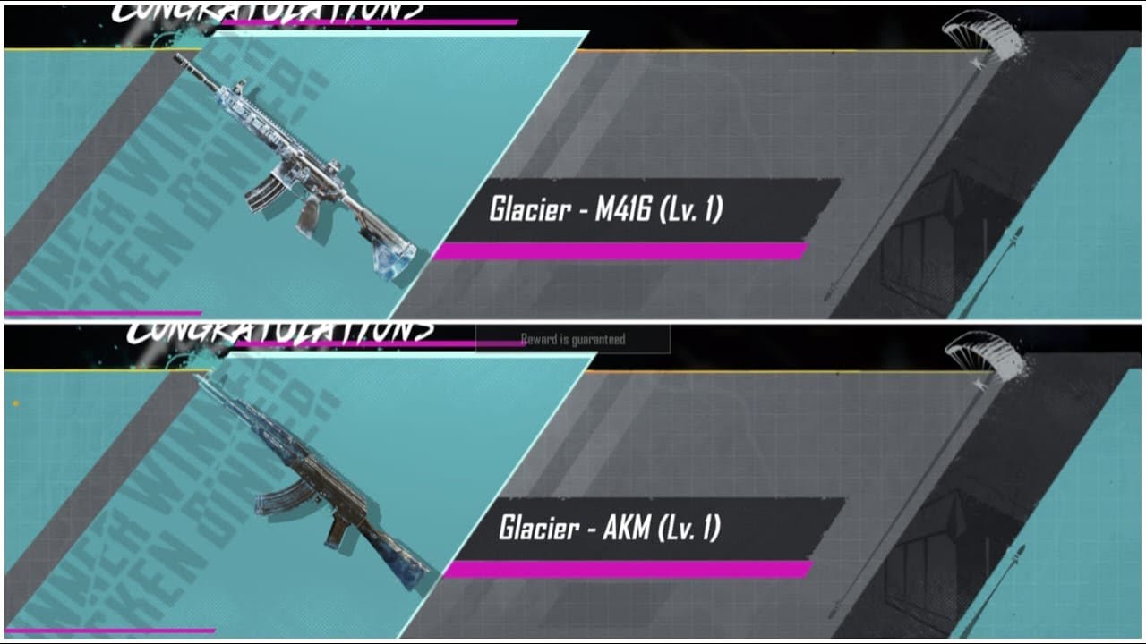 Glacier M416 And Akm Crate Opening❄️🥶   M416 And AKM Glacier Comeback in BGMI