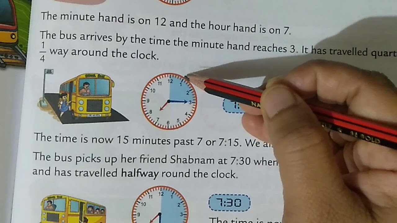 Reading and writing time/half past/quarter past, quarter to/CBSE Class 3 math's/chapter 10 Time