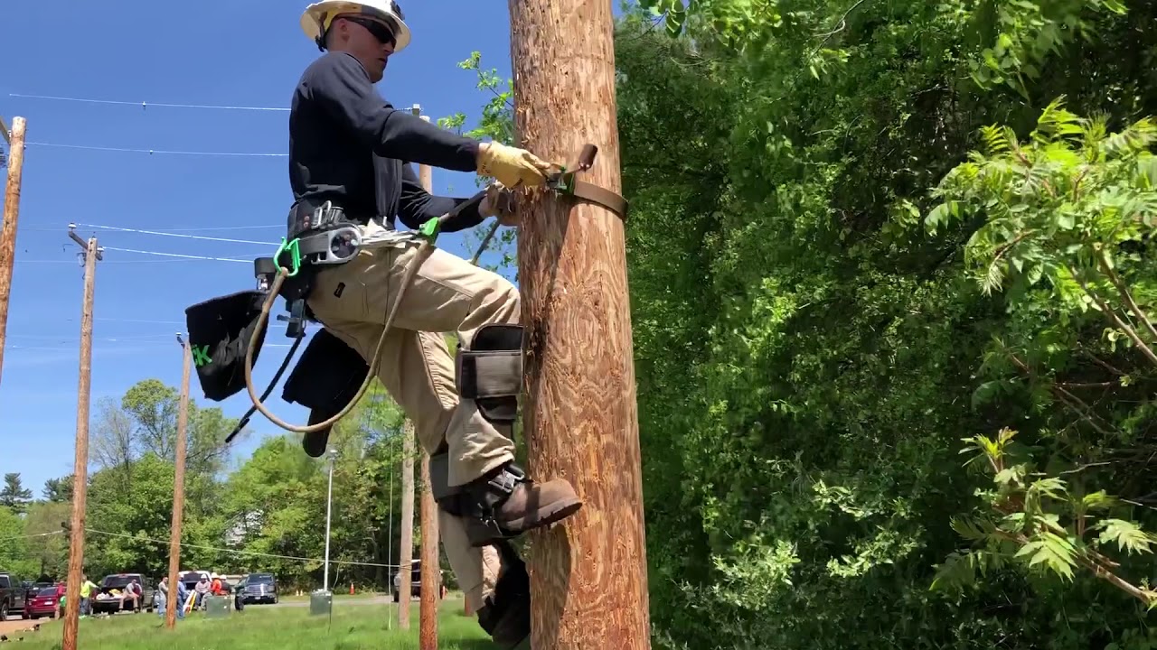 Pole climbing gear and techniques