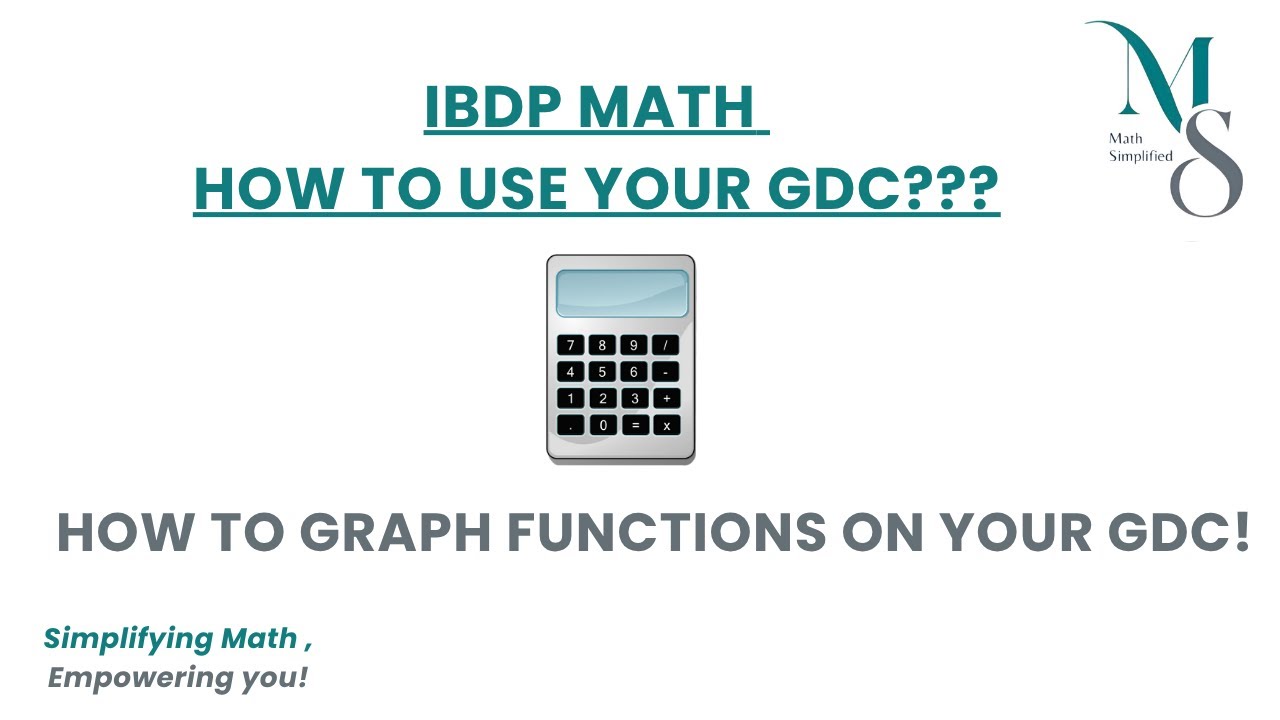 IB Math: How to Graph Functions Using Casio fx-CG50 | GDC Tutorial for AA/AI  SL & HL