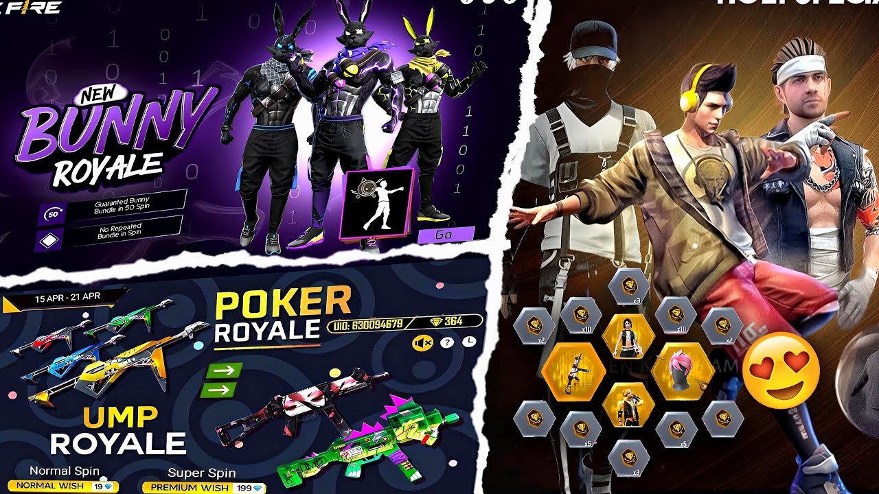 All Bunny Bundle Return 🤯💥 |Paper Cut Ump Return | Free Fire New Event | Ff New Event