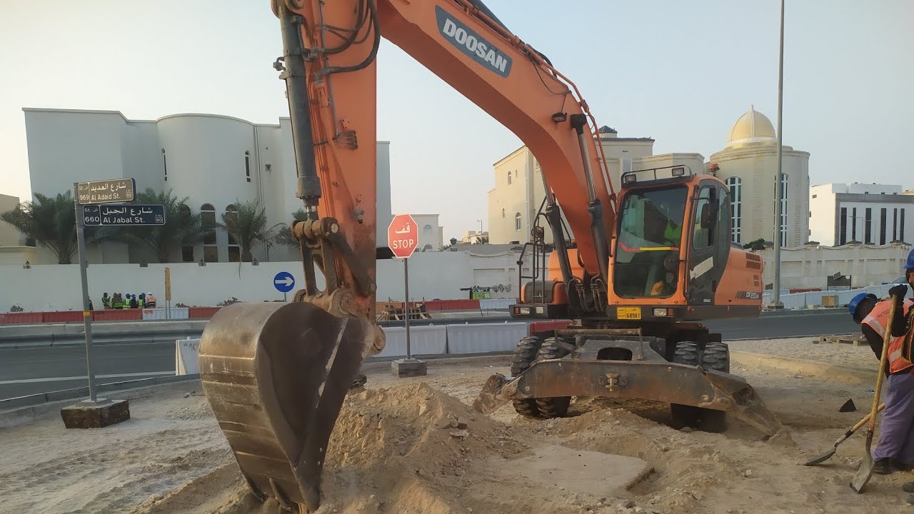DX210WA excavator doosan 4wheel excavation | এক্যসাবেটর ডশান চার চাকা কাজ করতেছে | DebShankar-i8p | 