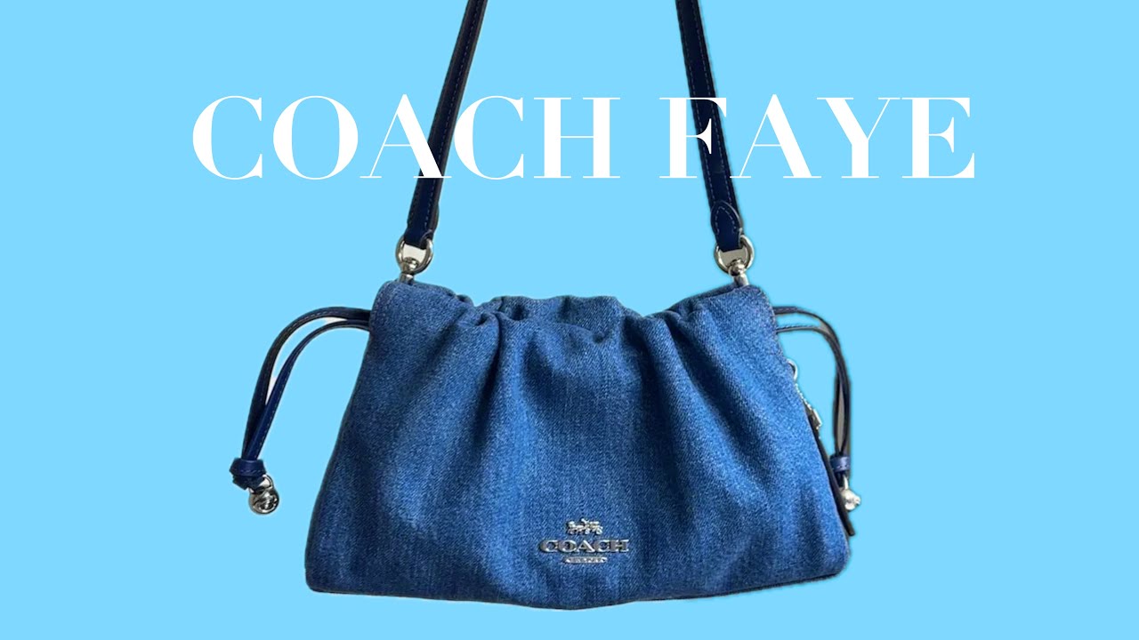 Denim Coach Faye Bag 💙 What fits & On Body Comparison