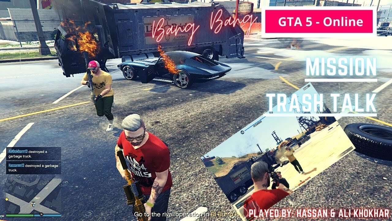 GTA 5 online - Easy Contact Missions | Trash Talk - Hunt Down Garbage Trucks