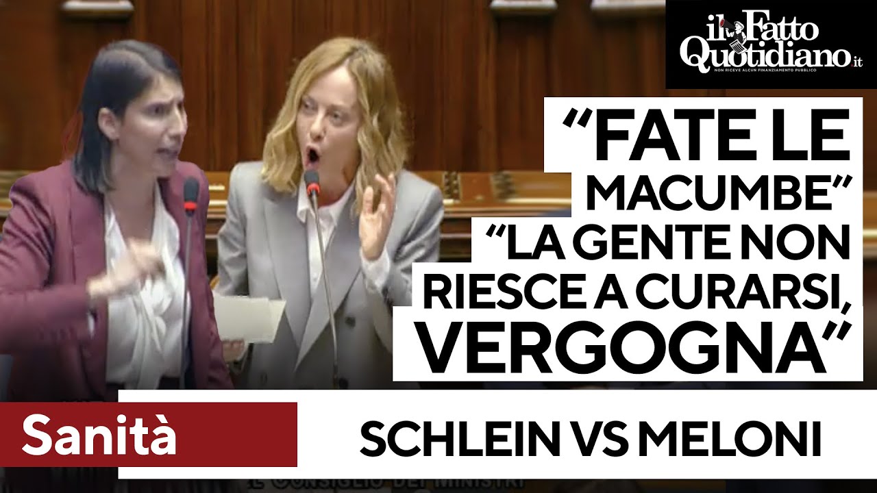 Botta e risposta Meloni-Schlein sulla sanità: 