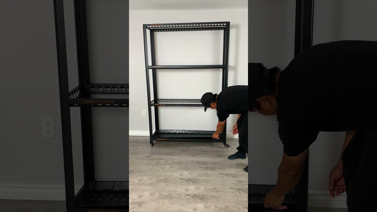 Setting up our indoor food garden and it all starts with the Spider Farmer Plant Stand