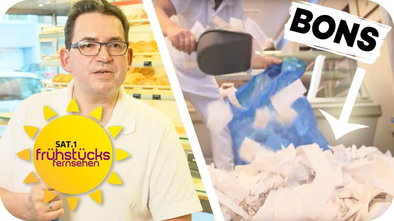 Bäcker versinkt in Kassenbons! Ist die Bon-Pflicht Irrsinn? | SAT.1 Frühstücksfernsehen