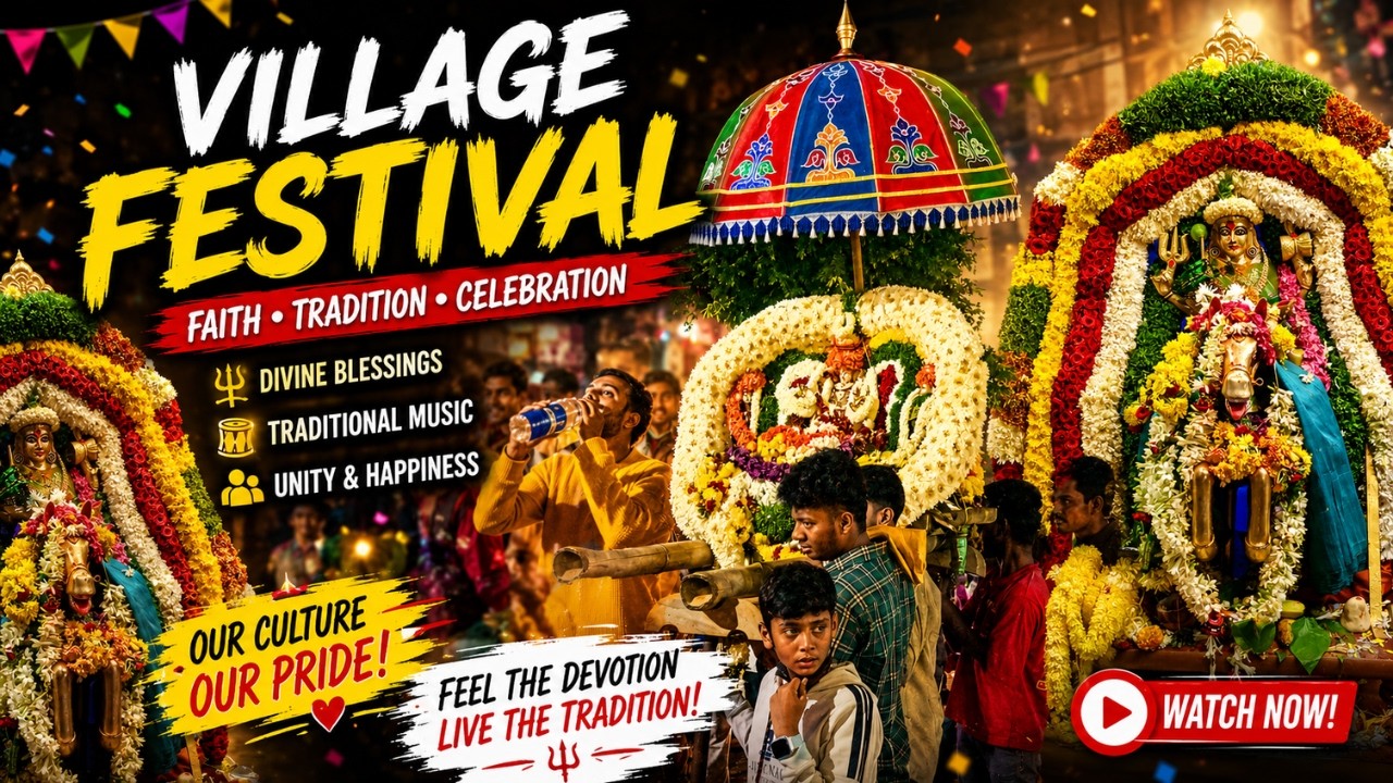 Temple Festival Procession in Bangalore || Grand Village Festival || Bangalore Village Festival