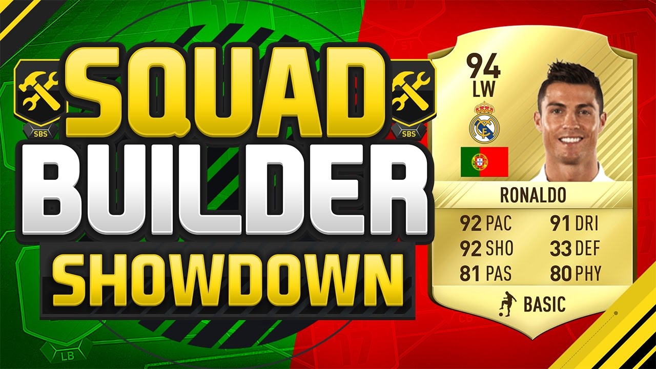 FIFA 17 SQUAD BUILDER SHOWDOWN!!! CRISTIANO RONALDO!!! 94 Rated CR7 Squad Duel