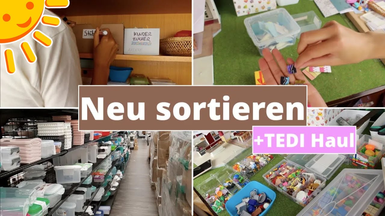 💛 Playmobil neu sortieren und ordnen +TEDI Haul - Familie Sonnenschein
