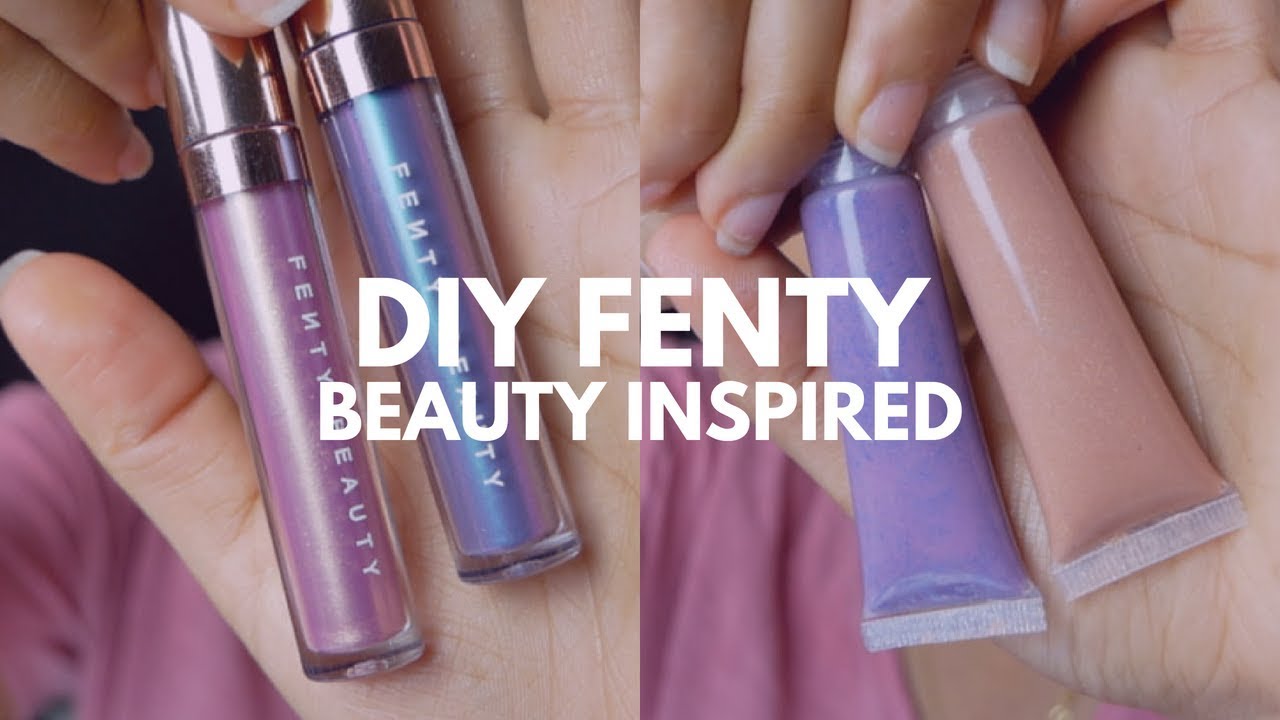 DIY Glitter Lip Gloss Makeup DIY Fenty Beauty Lip Gloss Summer Nights Beach Please