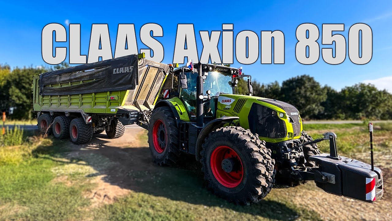 Siláž 2024 Farma Majcichov, odvoz CLAAS Axion 850 + CLAAS CARGOS 760 POV/Gopro