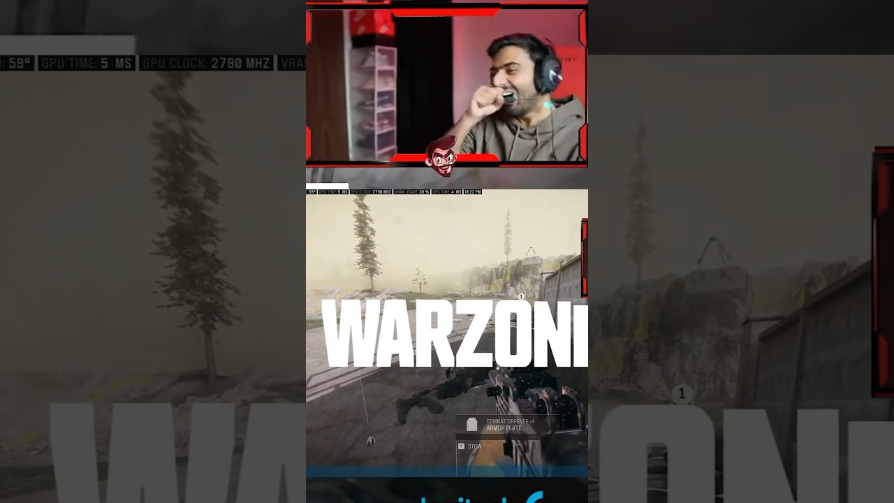 Knife Clutch against a hacker😵😵 #gameplay #warzone3 #shorts