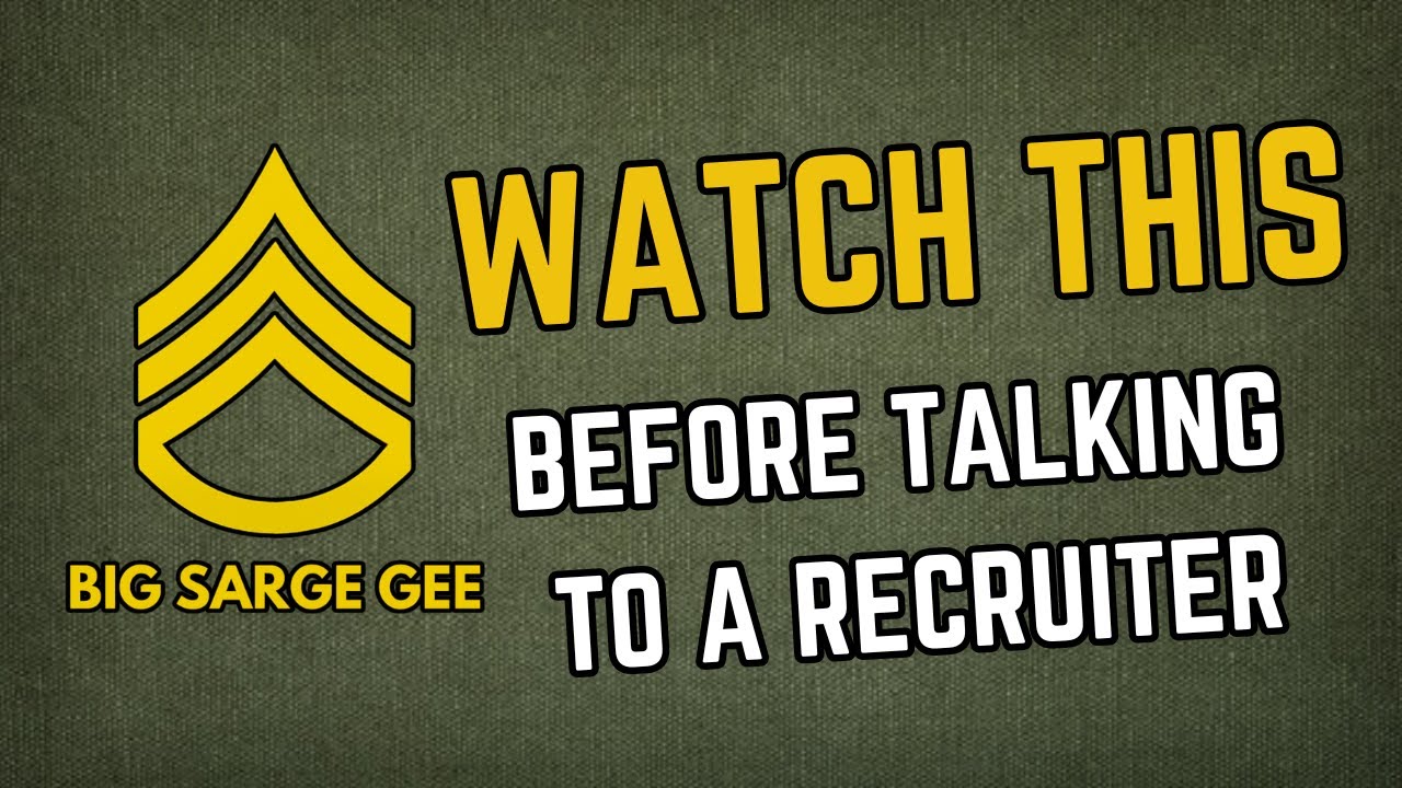 10 Things to Know BEFORE You Talk to a U.S. Military Recruiter